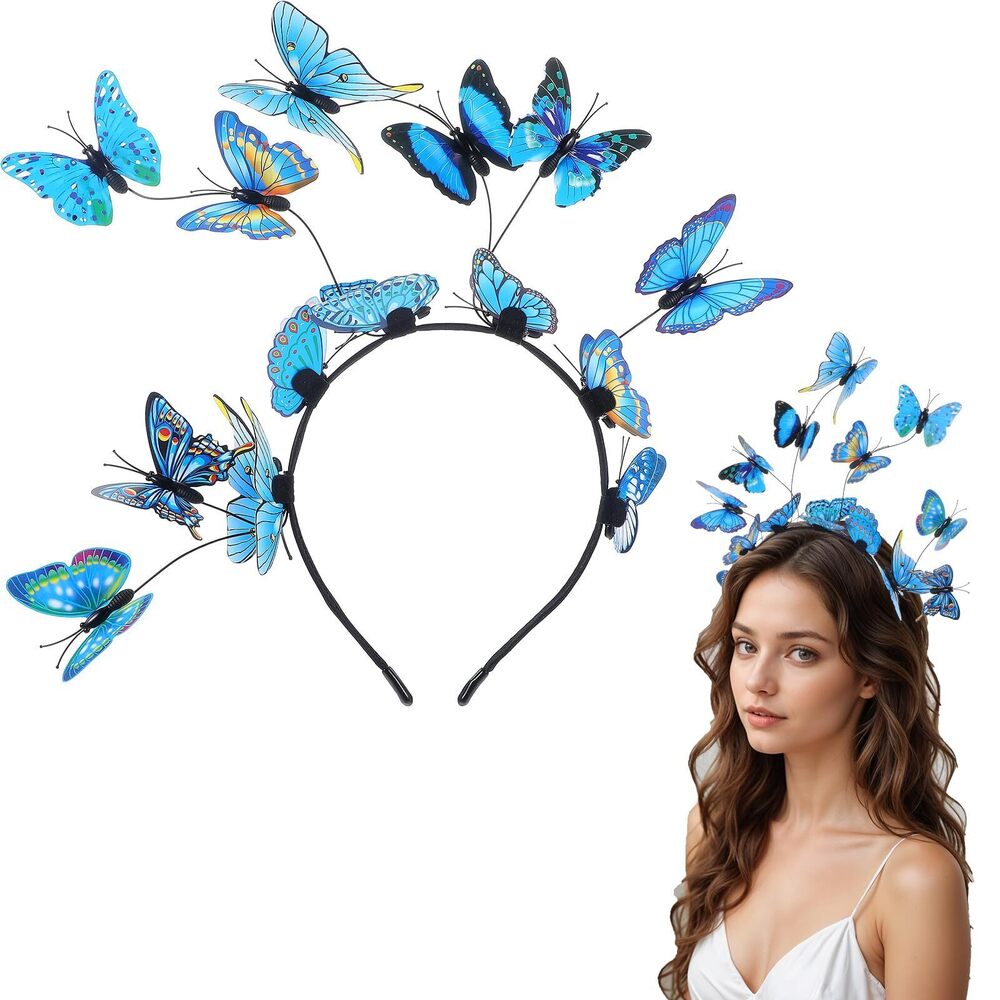 8591 Butterfly Headband For Women, Fascinator Hats Headpiece